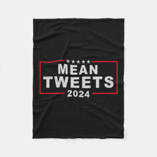 Tweets 2024 Amerikaans President voor de verkiezin Fleece Deken