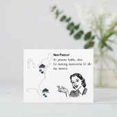 Tweetstorms Carte postale Haiku (Debout devant)