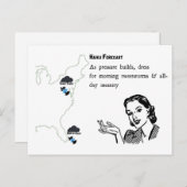 Tweetstorms Carte postale Haiku (Devant / Derrière)