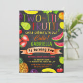 Tweetti Frutti 2e verjaardag Kaart (Staand voorkant)