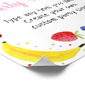 Tweetti Frutti Editable Birthday Sign Poster (Hoek)