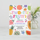 Tweetti Frutti Tropische Zomer 2e verjaardag Kaart (Staand voorkant)