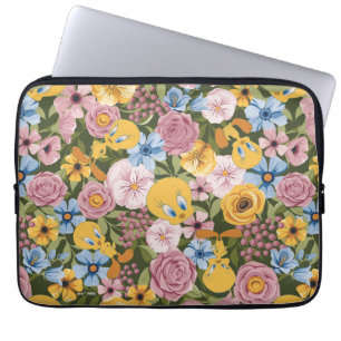 TWEETY™ Bloem Borduurpatroon Laptop Sleeve