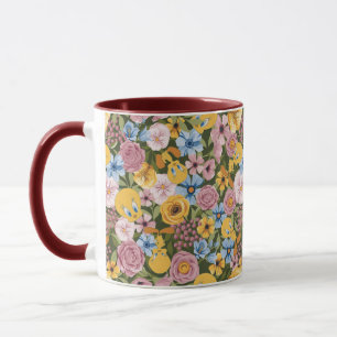 TWEETY™ Bloemengeborduurpatroon Mok