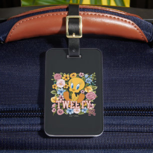 TWEETY™ Bloemrijke Borduurwerk Grafiek Bagagelabel