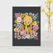 TWEETY™ Bloemrijke Borduurwerk Grafiek Kaart (Gele Bloem)