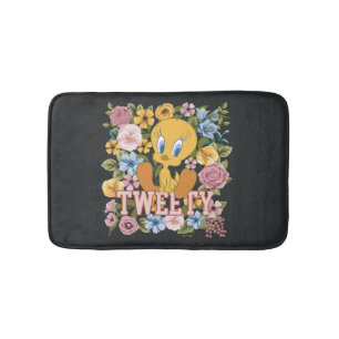 TWEETY™ Bloemrijke Borduurwerk Grafische Badmat