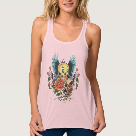Tweety Blue Wings Tanktop (Voorkant)