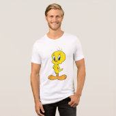 TWEETY™ | Clever Bird Tri-Blend Shirt (Voorkant volledig)