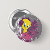 TWEETY™ Djing Ronde Button 5,7 Cm (Voorkant /achterkant)