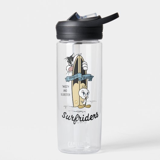 TWEETY™- en SYLVESTER™-surfriezen Waterfles (Links)