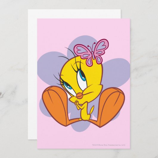 TWEETY™ en Vlinder Kaart (Voorkant / Achterkant)