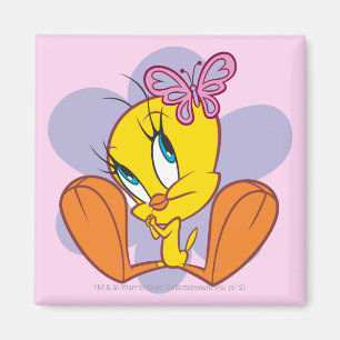 Tweety en vlinder magneet