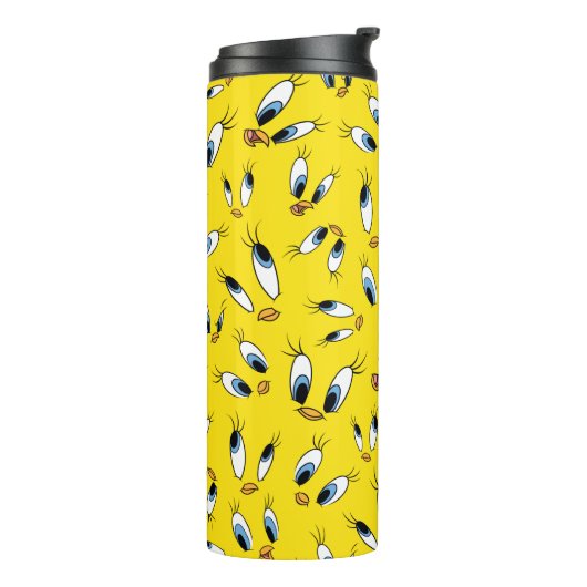 TWEETY™ Face Pattern Thermosbeker (Gedraaid links)