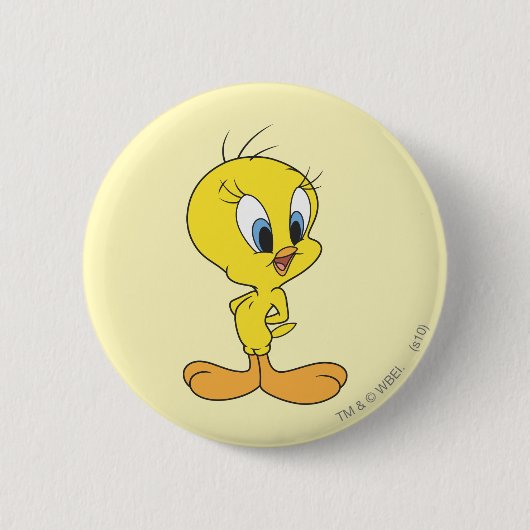 Tweety Haha Ronde Button 5,7 Cm (Voorkant)