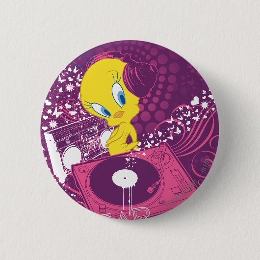 TWEETY™ "Hear the Beat" Ronde Button 5,7 Cm (Voorkant)
