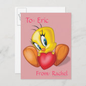 TWEETY™ Holding Heart Briefkaart (Voorkant / Achterkant)