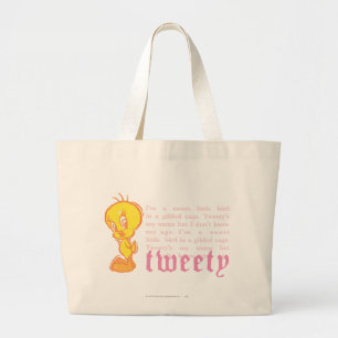 Tweety "Ik ben een zoete kleine vogel" Grote Tote Bag