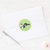 TWEETY™ in actie Pose 14 Ronde Sticker (Envelop)