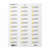 Tweety in Action Pose 5 Etiket (Full Sheet)
