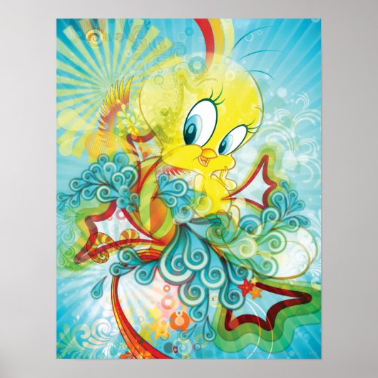 Tweety in Blue Wave Poster (Voorkant)