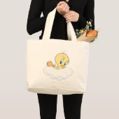 Tweety in Clouds Pose 3 Grote Tote Bag (Voorkant (product))