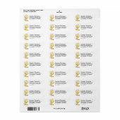 TWEETY™ In De Wolken Pose 9 Etiket (Full Sheet)