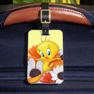 TWEETY™ met madeliefjes Bagagelabel