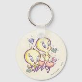 Tweety met Pareltjes Sleutelhanger (Voorkant)