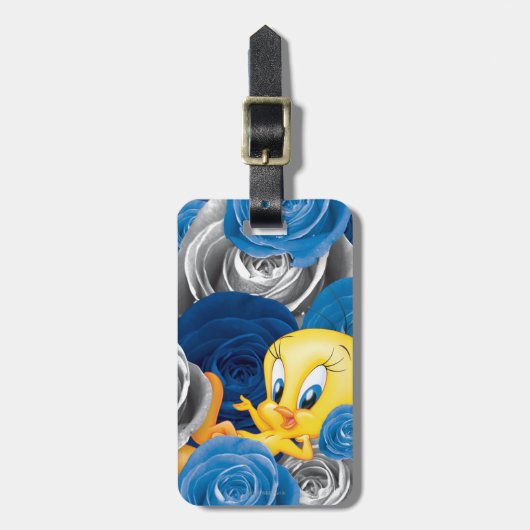 TWEETY™ met Rozen Bagagelabel (Voorkant verticaal)