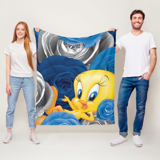 TWEETY™ met Rozen Fleece Deken (In situ)