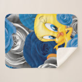 TWEETY™ met Rozen Sherpa Deken (Voorkant (horizontaal))