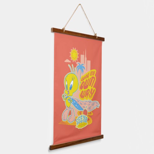TWEETY™ - Mijn eigen weg Hangend Wandkleed (Gebogen)