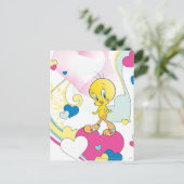 TWEETY™ op hart Briefkaart (Staand voorkant)