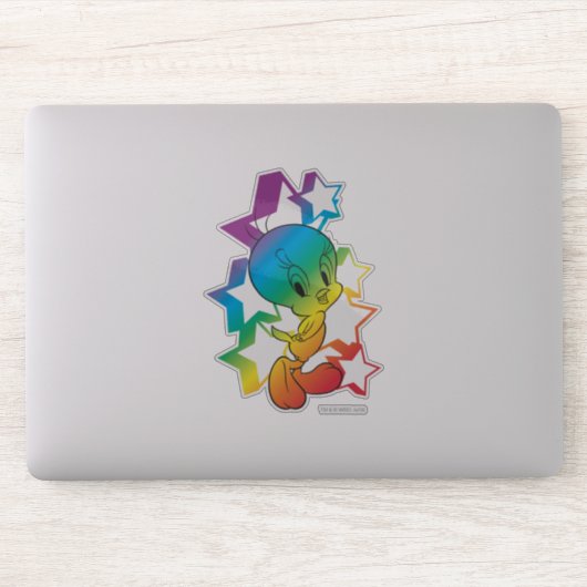 TWEETY™ Rainbow Stars Sticker (Computer)