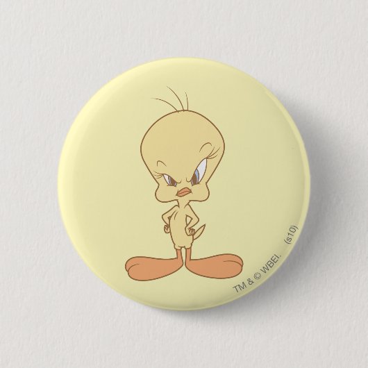 Tweety Ronde Button 5,7 Cm (Voorkant)