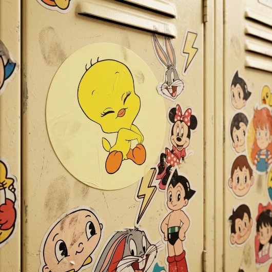 Tweety Ronde Sticker