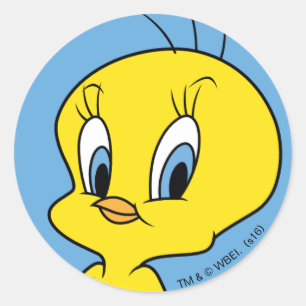 TWEETY™   Sluwe Vogel Ronde Sticker