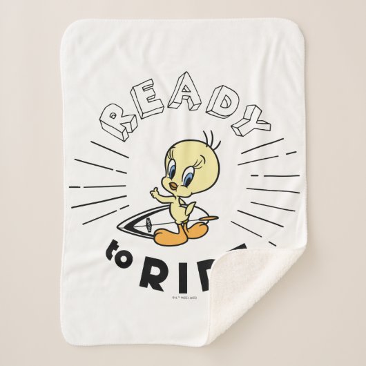 TWEETY™ Surfboard - klaar voor gebruik Sherpa Deken (Voorkant)