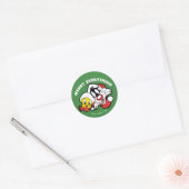 TWEETY™ & SYLVESTER™ "Alles goed" Ronde Sticker (Envelop)