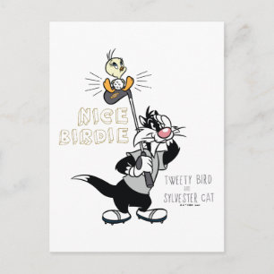 TWEETY™ & SYLVESTER™ Golfing - Nice Birdie Briefkaart
