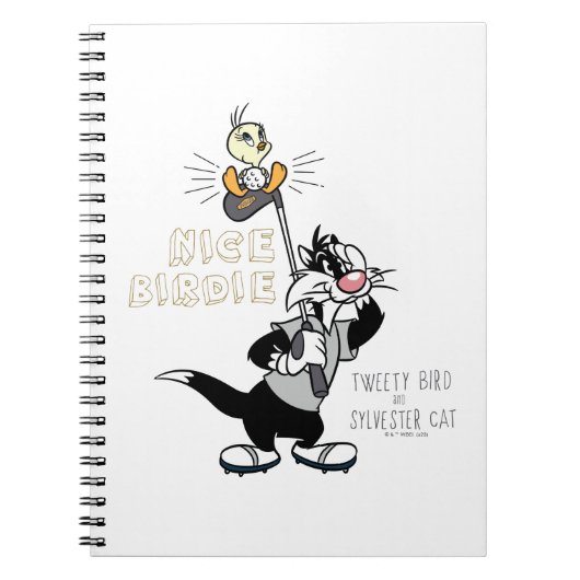 TWEETY™ & SYLVESTER™ Golfing - Nice Birdie Notitieboek (Voorkant)
