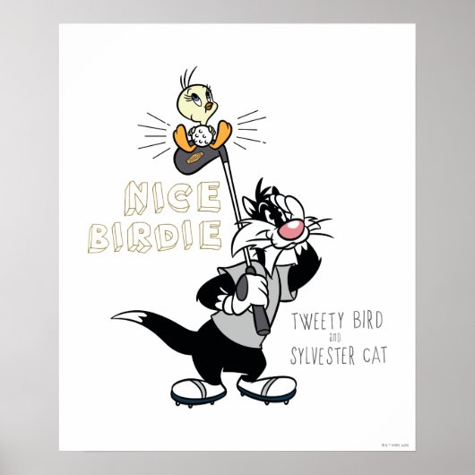 TWEETY™ & SYLVESTER™ Golfing - Nice Birdie Poster (Voorkant)