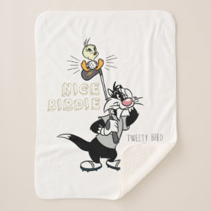 TWEETY™ & SYLVESTER™ Golfing - Nice Birdie Sherpa Deken