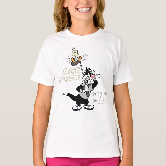 TWEETY™ & SYLVESTER™ Golfing - Nice Birdie T-shirt (Voorkant)