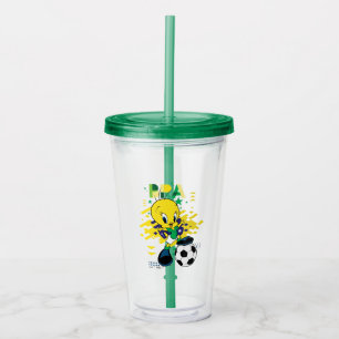 TWEETY™ Team Brazilië Voetbal Grafisch Acryl Drinkbeker