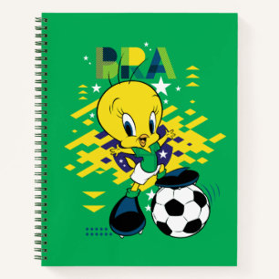 TWEETY™ Team Brazilië Voetbal Grafisch Notitieboek