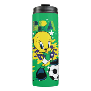 TWEETY™ Team Brazilië Voetbal Grafisch Thermosbeker