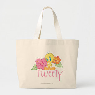 TWEETY™ Tropische Bloemen Grote Tote Bag