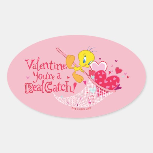 TWEETY™ - U bent een echte vangst Ovale Sticker (Voorkant)
